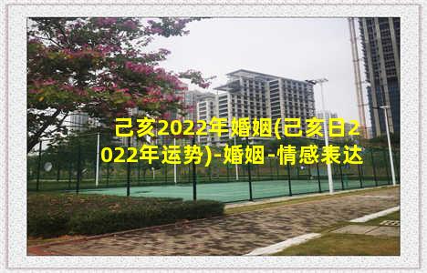 己亥2022年婚姻(己亥日2022年运势)-婚姻-情感表达